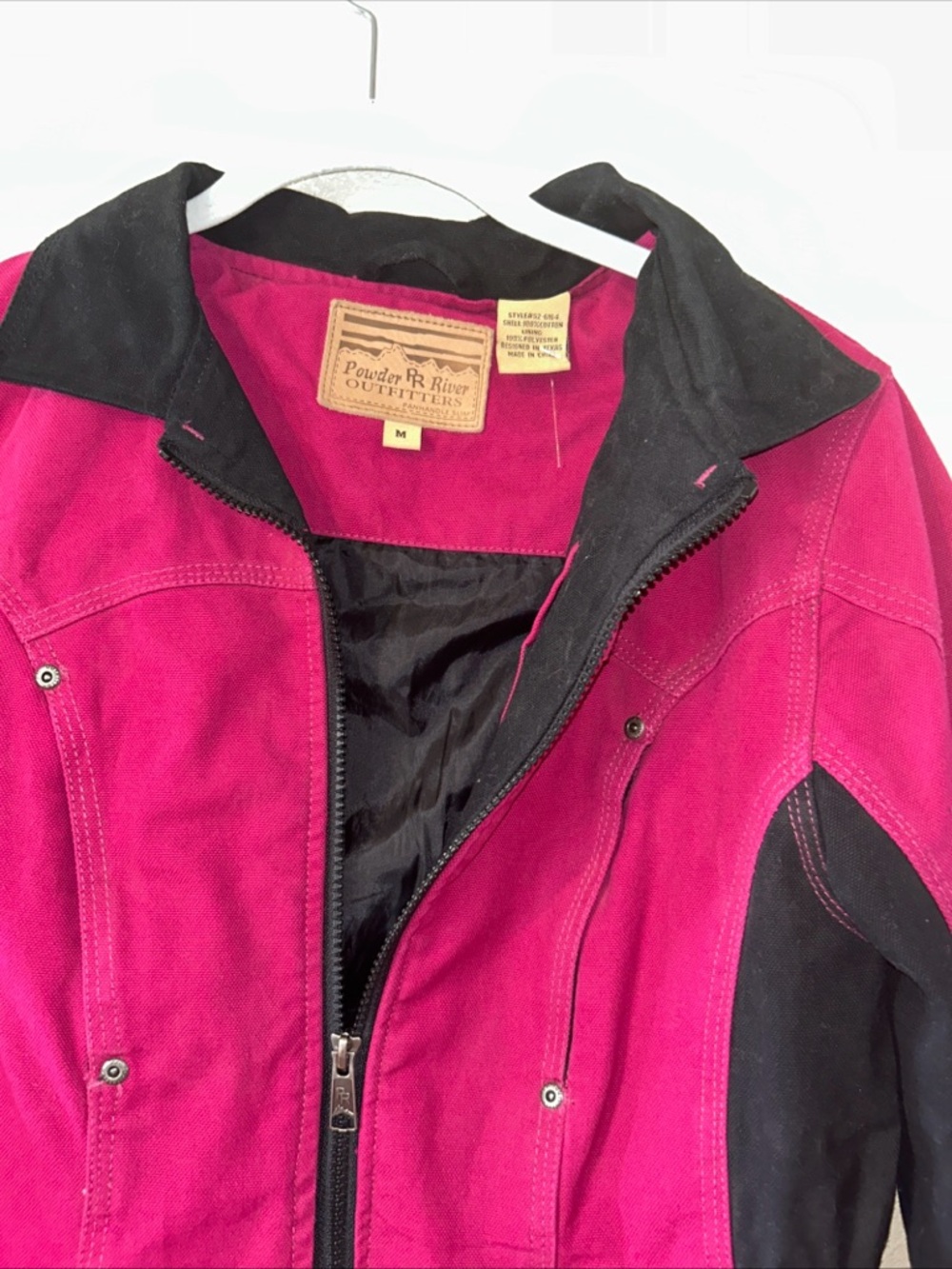 Panhandle Slim Magenta and Black Jean Jacket